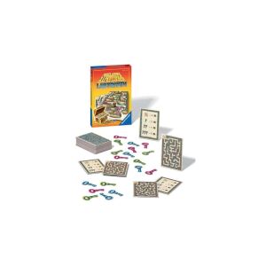 Ravensburger labirintus kincskereső társasjáték, a játéktábla, a kártyák, a kulcsok és a kincsesláda látható - Ravensburger