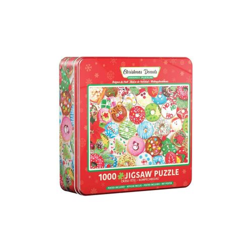 EuroGraphics 1000 db-os puzzle fém dobozban - Christmas Donuts (8051-5660) 129178789