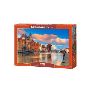 Puzzle Castorland 500 elementów, Kolory Gdańska, przedstawiające historyczne miasto Gdańsk w Polsce - Castorland Puzzle