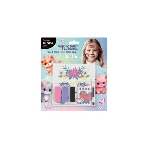 Coloranți pentru față cu autocolante Kitten KIDEA 129179073 - Vopsele pentru fata