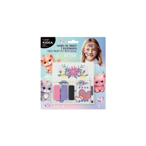 Kidea 3 színű cicás arcfesték készlet - tetoválással (FDTDKKOKA) 129179073