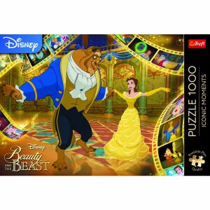 Trefl Disney Frumoasa și Bestia Puzzle 1000 piese - Puzzle 3D & Puzzle cu burete