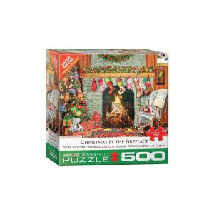 EuroGraphics 500 db-os puzzle - Christmas by the Fireplace, Paul Normand (8500-5502) 129179263 - Eurographics