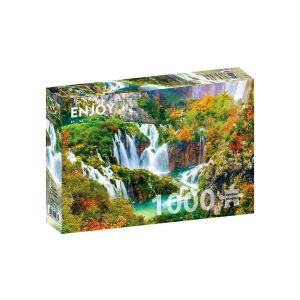 Enjoy 1000 db-os puzzle - Plitvice Waterfalls in Autumn (1266) 129179673 - Puzzle