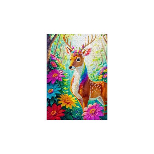 Enjoy 1000 darabos kirakós játék, Varázslatos Szarvas, színes szarvast ábrázol erdei környezetben - ENJOY Puzzle