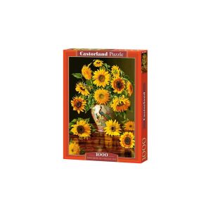 Puzzle 1000 Słoneczniki w wazonie CASTOR 129179821 - Puzzle