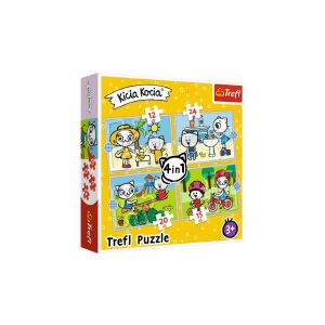4-in-1-Puzzle Kitty Fat's Day TREFL 129181064 - Trefl Puzzle