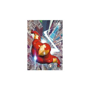 Iron Man fliegt über eine Stadt, Marvel Heroes 1000 Teile Puzzle von Trefl - Trefl Puzzle
