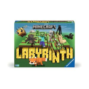 Ravensburger Minecraft Labirintus társasjáték doboz, Minecraft karakterekkel és labirintus mintával - Ravensburger