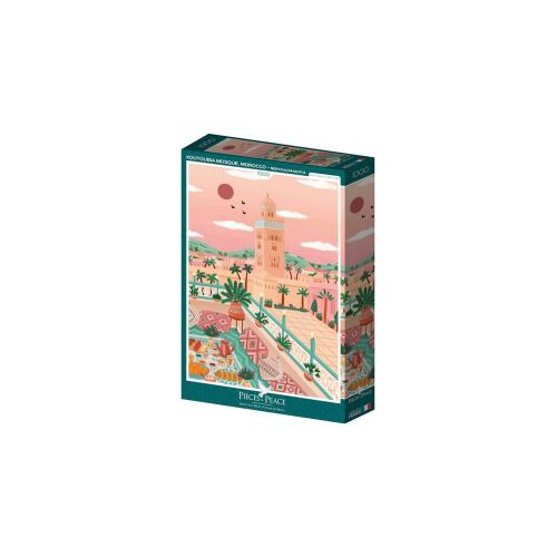 Pieces & Peace 1000 db-os puzzle - Koutoubia mosque, Morocco (0110) 129181666