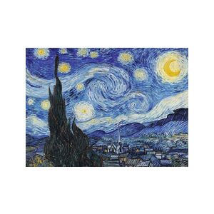 Noaptea înstelată de Vincent van Gogh - Trefl Puzzle din lemn Contour - Puzzle 3D & Puzzle cu burete