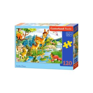 Puzzle Castorland cu 120 piese, Cerbișor mic, pentru copii de la 6 ani - Puzzle 3D & Puzzle cu burete