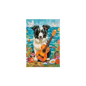 Puzzle Castorland 500 elementów, Collie, Gitara i Morze, B-54008 - Castorland Puzzle