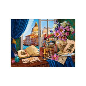 Castorland 2000 darabos kirakós játék, Velencei csendélet, a kirakós kép - Castorland Puzzle