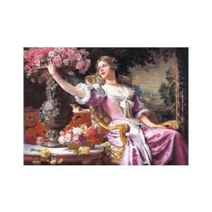 Puzzle Castorland 3000 piese, Doamna cu Trandafiri, C-300020, puzzle finalizat - Castorland Puzzle