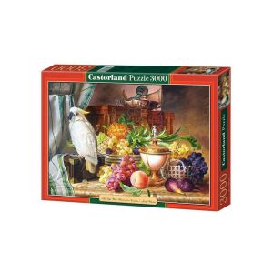 Castorland 3000 darabos kirakós játék, Csendélet papagájjal és gyümölcsökkel, 92 x 68 cm - Castorland Puzzle