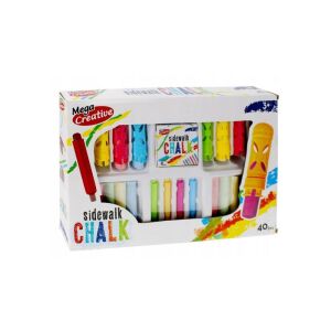 Mega Creative - Kreda asfaltowa duży zestaw do rysowania w pudełku 129182785 - Narzędzie do rysowania