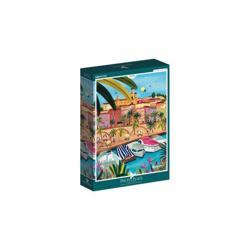 Pieces & Peace 1000 db-os puzzle - Menton (0009)