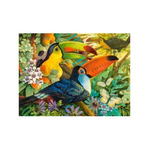 Castorland 3000 darabos kirakós játék, Játékos tukánok, C-300433, tukánok dzsungelben - Castorland Puzzle