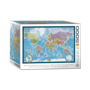 EuroGraphics 5000 db-os puzzle - Map of the World (8520-5890) 129183664 - Eurographics