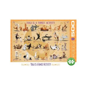 EuroGraphics 500 db-os puzzle - Yoga is a Family Activity (6500-5354) 129184391 - Eurographics