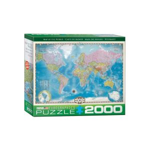 EuroGraphics 2000 db-os puzzle - Map of the World (8220-0557) 129184402 - Eurographics