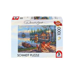 Schmidt 1000 db-os puzzle - The banks of Loon Lake, New York (58530) 129184856 - Schmidt