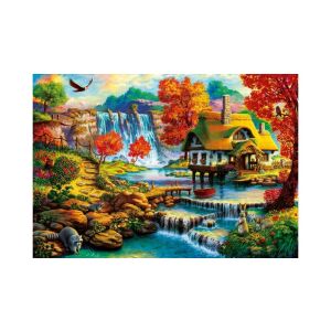Bluebird 1000 db-os puzzle - Country House by the Water Fall (90583) 129185003 - Puzzle & Kirakó