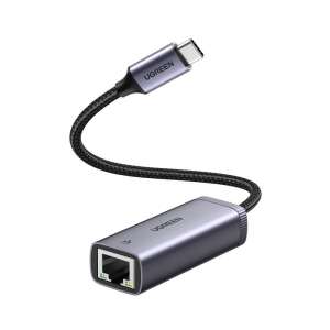 Adapter sieciowy UGREEN CM483 USB-C - RJ45, szary - Konwerter USB