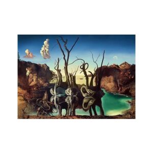 Ravensburger 1000-teiliges Puzzle, Art Collection, Dali, mit dem surrealistischen Gemälde 'Die Elefanten' von Salvador Dali - Ravensburger Puzzle
