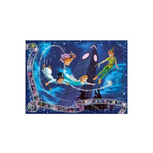Ravensburger 1000-teiliges Disney Peter Pan Puzzle, Collector's Edition, mit Peter Pan, Wendy, John und Tinkerbell, die über Big Ben fliegen - Ravensburger Puzzle