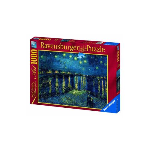 Ravensburger 1000 darabos művészeti kirakós, Csillagos éj a Rhone fölött Van Gogh-tól - Ravensburger