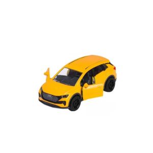 Majorette Prémium öntött fém modell autó, Audi Q4 e-tron, sárga, 1:64 méretarány, nyitható ajtókkal - Majorette