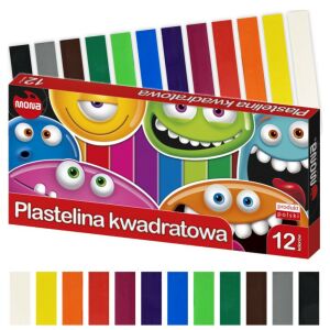 Majewski MONA 12 színű szögletes gyurma színekkel - St. Majewski