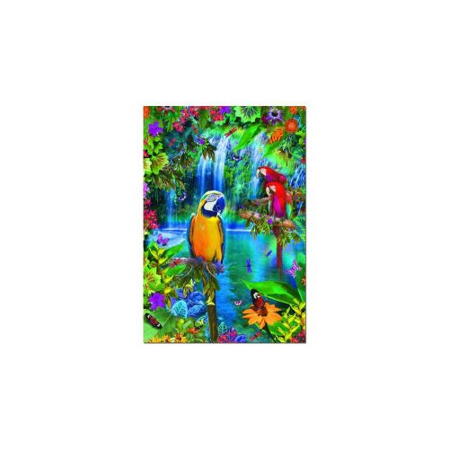 Educa 500 darabos puzzle, Trópusi Paradicsom, vízeséssel és papagájokkal - Educa