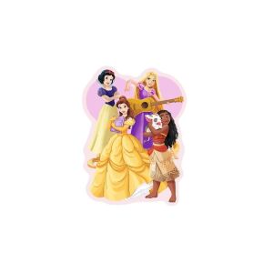 Disney Princess Puzzle din Lemn, cu Belle, Albă ca Zăpada, Rapunzel și Moana - Puzzle 3D & Puzzle cu burete