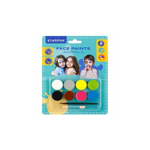 8 színű arc- és testfesték - Animals (528372)