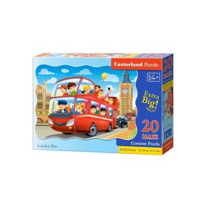 Puzzle Castorland Maxi 20 elementów, Londyński autobus, dla dzieci od 4 lat - Castorland Puzzle