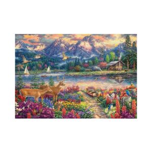 Castorland 1500 db-os puzzle - Fenséges tavaszi hegyvidék (C-152131)