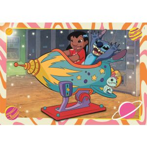 Clementoni Stitch Puzzle, 2x60 darabos, Stitch és Lilo egy rakétán - Clementoni Puzzle