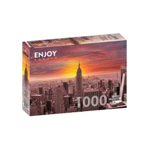 Enjoy 1000 db-os puzzle - Sunset Over New York Skyline (1068) 129188913 - Puzzle