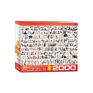 EuroGraphics 2000 db-os puzzle - The World of Cats (8220-0580) 129190103 - Eurographics