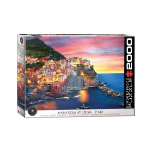 EuroGraphics 2000 db-os puzzle - Manarola at Dusk, Italy (8220-5635) 129190102 - Eurographics