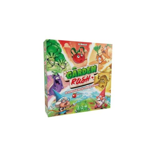 Garden Rush társasjáték doboz, egy gyors tempójú, kétjátékos játék minden szintű kertész számára