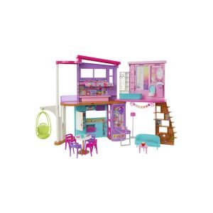 Barbie Malibu álomház 2022 babaház több szobával, bútorokkal és kiegészítőkkel - Babaház