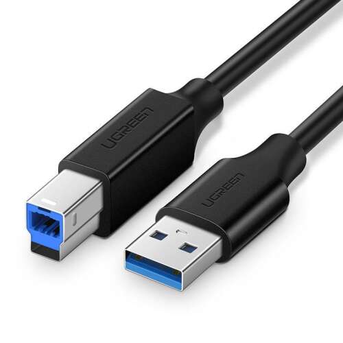 UGREEN US210 USB 3.0 nyomtatókábel, 1m, fekete
