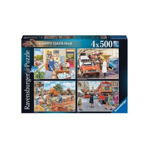 Ravensburger 4 x 500 db-os puzzle - Happy Days - Boldog munkanapok (17490) 129191407 - Ravensburger Puzzle