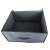 Inside view of grey fabric storage box with lid open, 60x45x30cm, for clothes, toys, shoes, and more