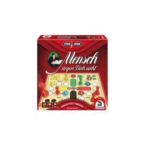 Schmidt Mensch ärgere Dich nicht? For One társasjáték, egyedül játszható, klasszikus játék, piros doboz, játékelemek, kocka - Schmidt