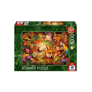 Schmidt 1000 db-os puzzle - Flowers, Fur and Feathers (59795) 129191565 - Schmidt